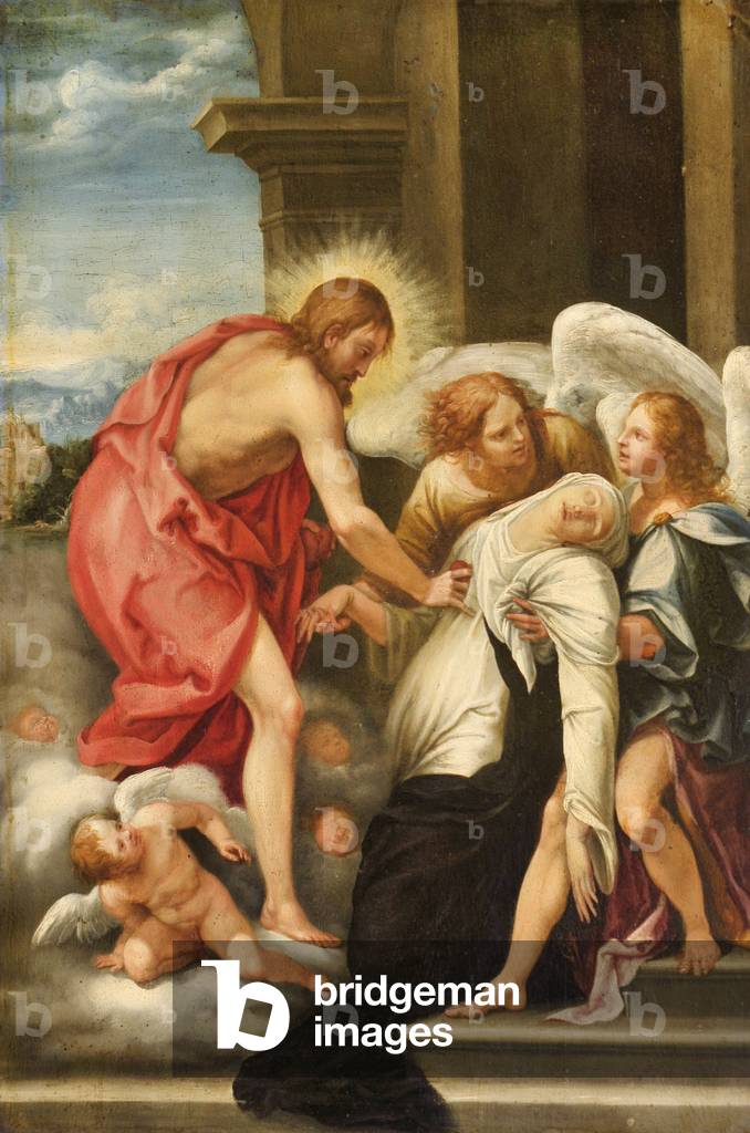 Santa Caterina di Siena riceve il Cuore di Cristo in cambio del proprio