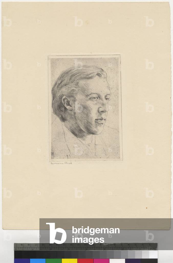 Immagine di Incisione "Ritratto di Oscar Wilde" 1907 di Hermann Struck