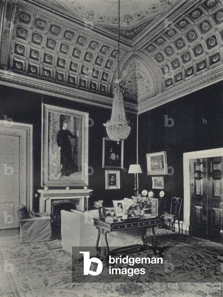 Bild von Fotografie "Londonderry Haus: Boudoir (s/w Foto)" von English Photographer