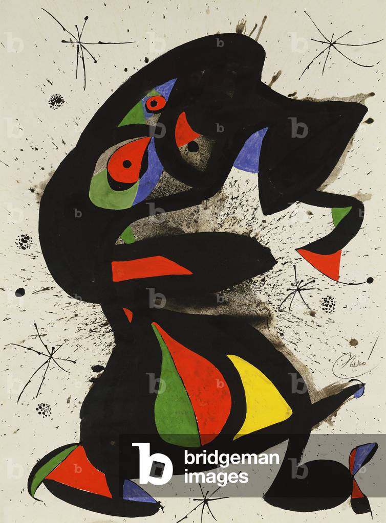 figura in piedi (gouache, pennello e inchiostro nero)