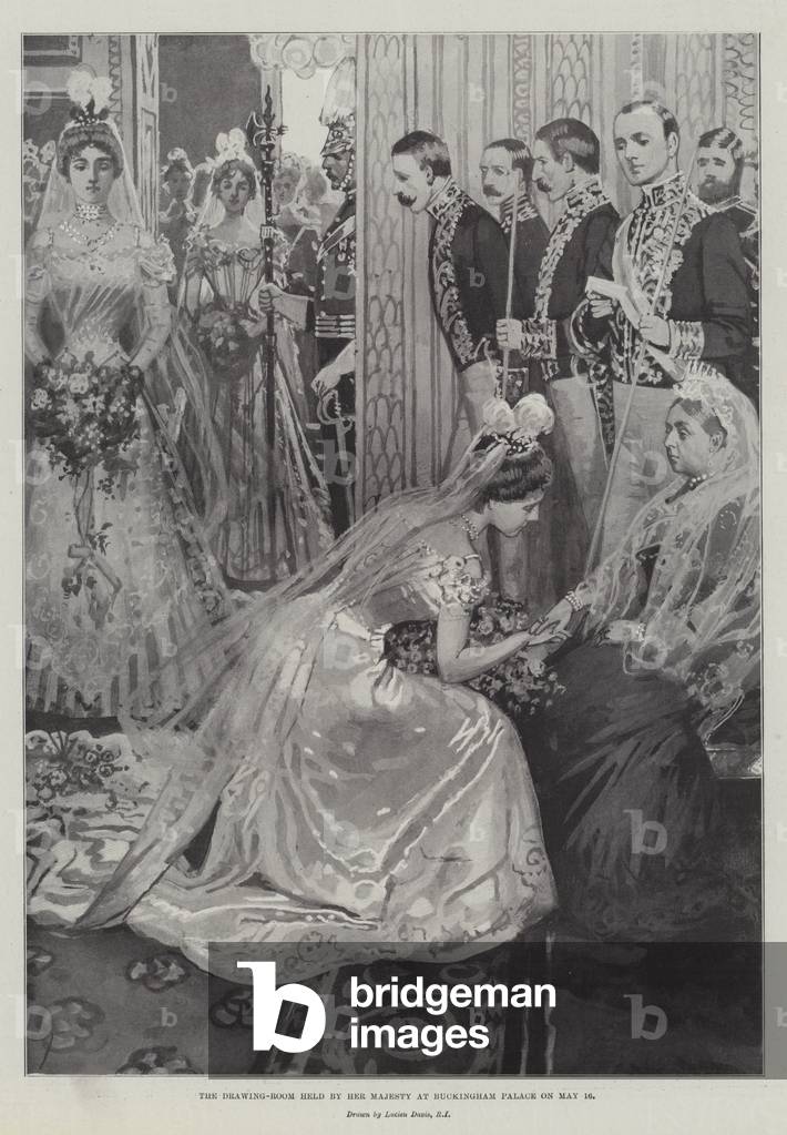 The Drawing-Room held by Her Majesty at Buckingham Palace on 16 May (litho)