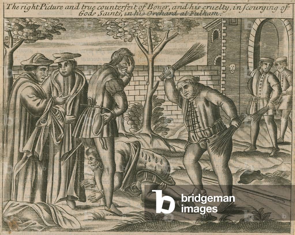 "L'immagine giusta e la vera contraffazione di Boner (incisione)" di English School, b/w