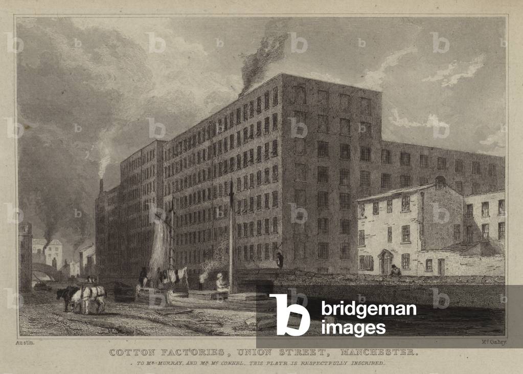 Cotton Factories by English Artist