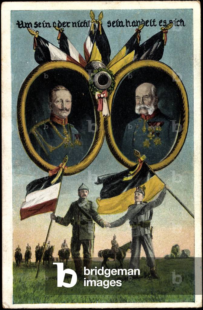 Bild von Druck "Künstler Wilhelm II. und Franz Josef"