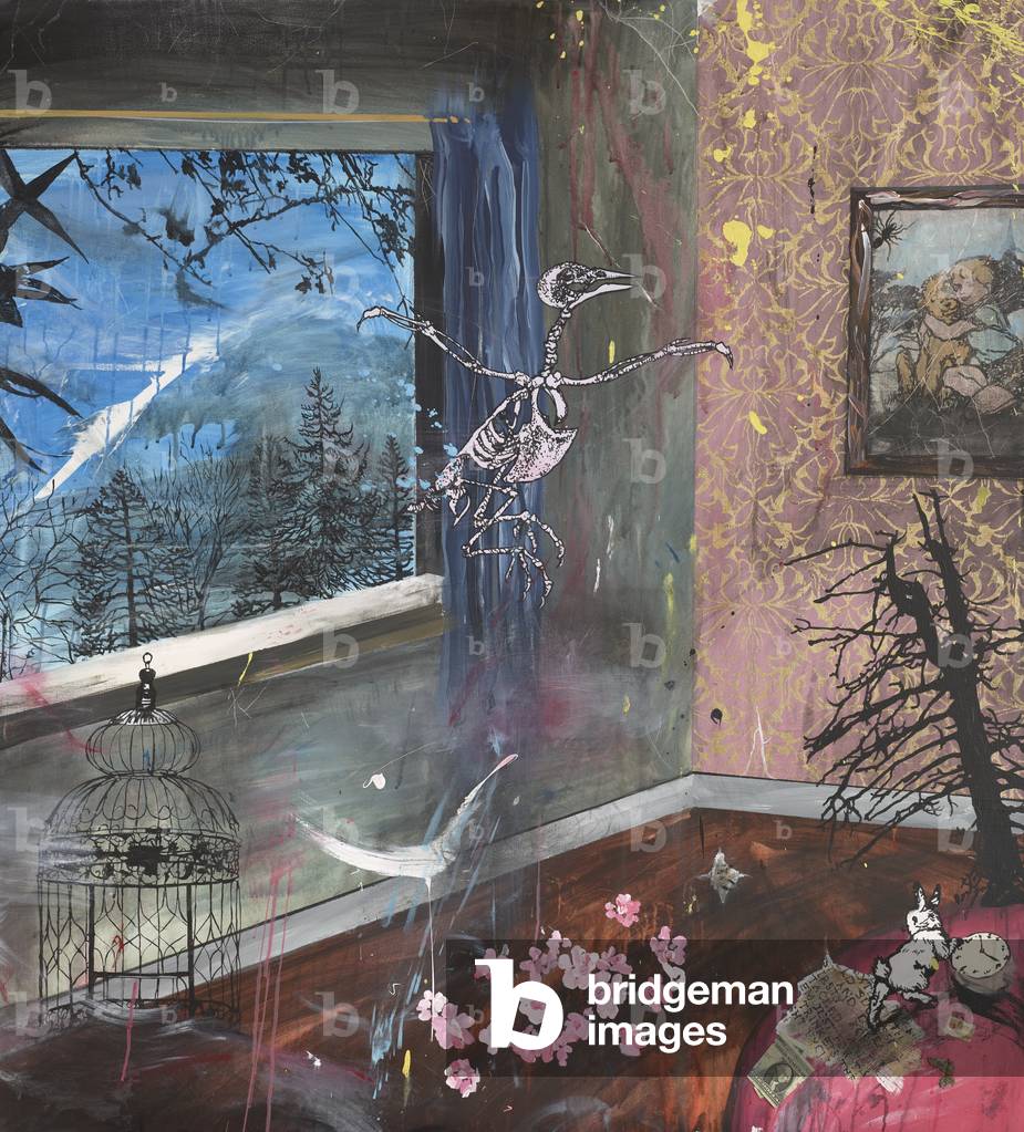 Eines Tages war ich frei, 2014 (Blattgold auf Leinwand)