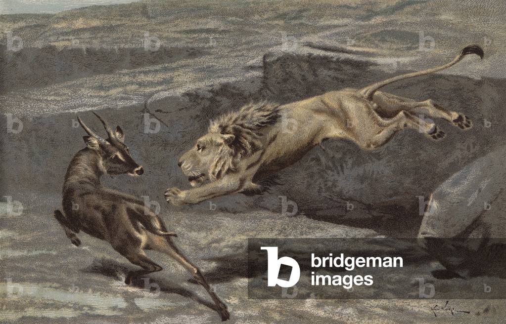 A Night Attack (chromolitho)