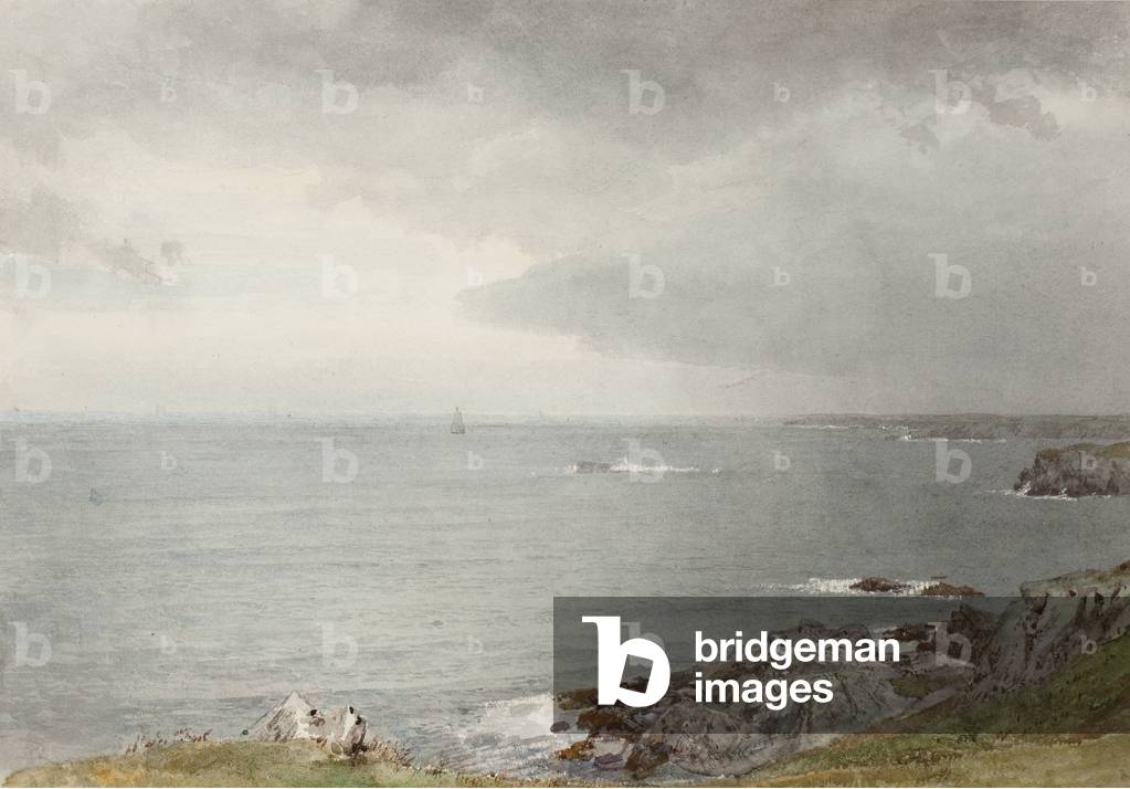 Bild von Zeichnung "The Coming Rain" 1874 von William Trost Richards