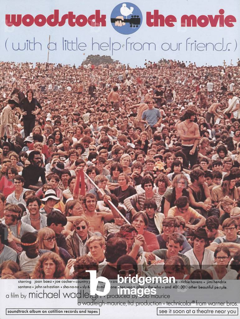 Image of Woodstock The Movie, Film poster, USA, 1960s
