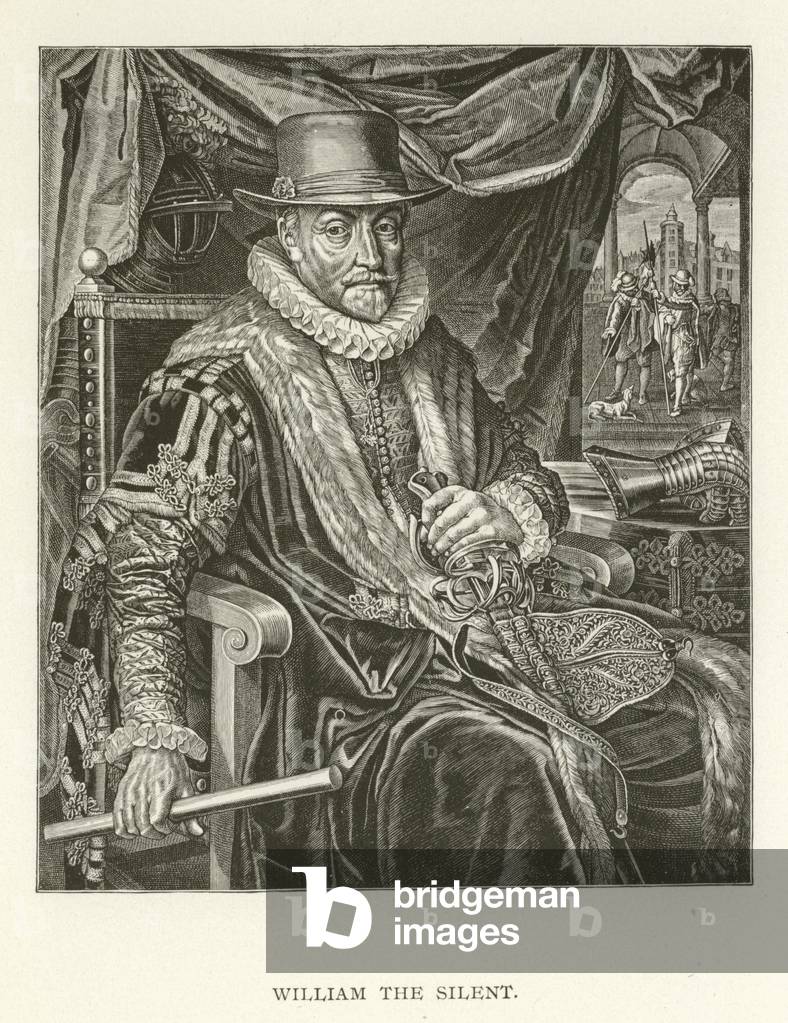 "William the Silent (Gravur)" von American School, b/w