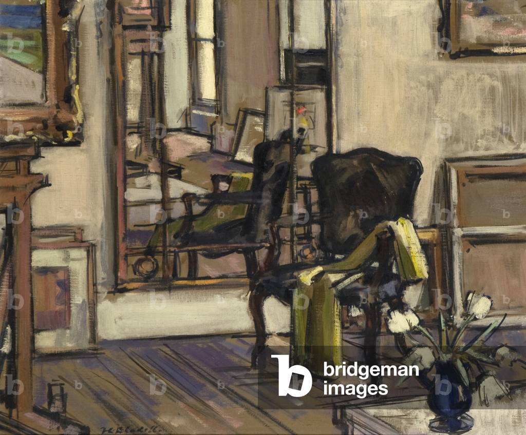Interior, Regent Terrace, Edinburgh, 1932-33 (oil on canvas)
