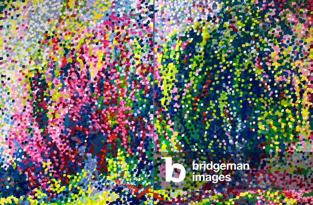 Inseparable, 2018 (olio su tela)