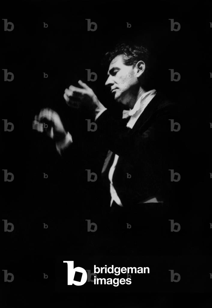 Leonard Bernstein, b/w
