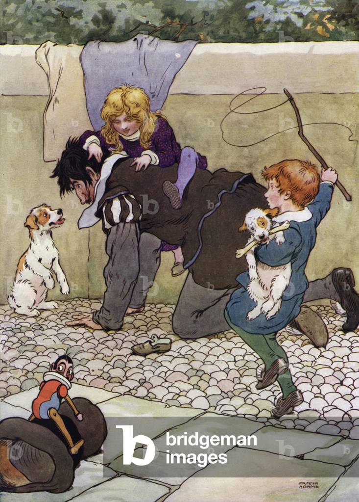 Illustrazione per Le bambine nel bosco (colore lito)