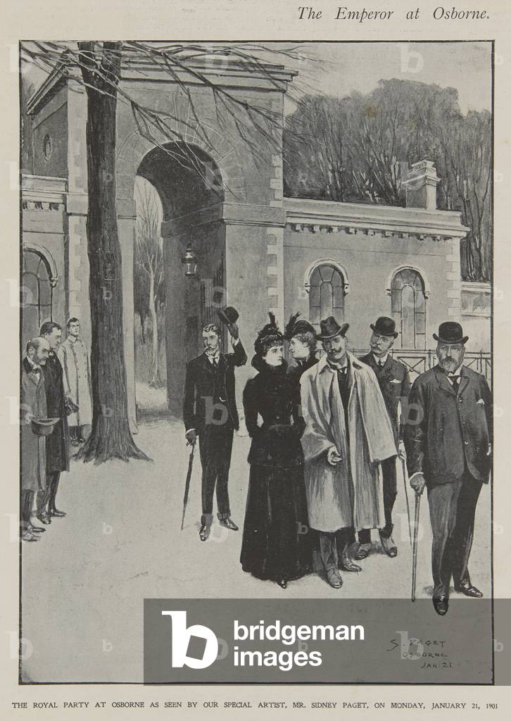 The Royal Party at Osborne by Walter Stanley Paget