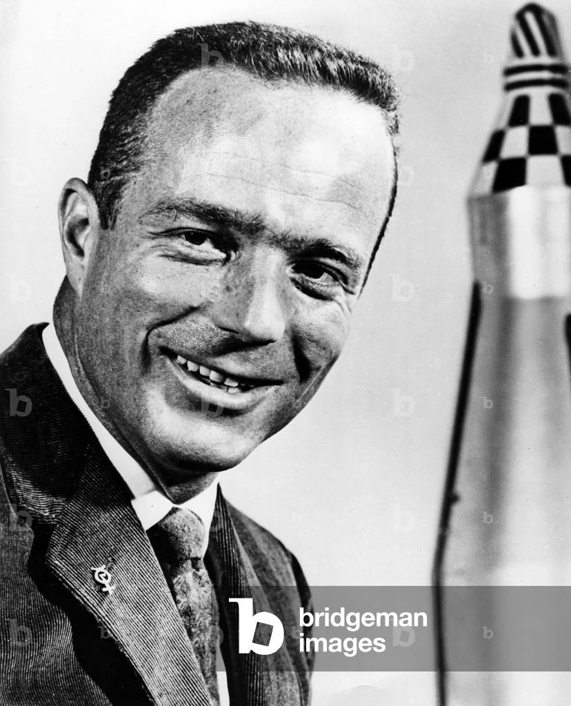 Bild von Fotografie "Malcolm Scott Carpenter" 1962 von Unknown photographer, b/w