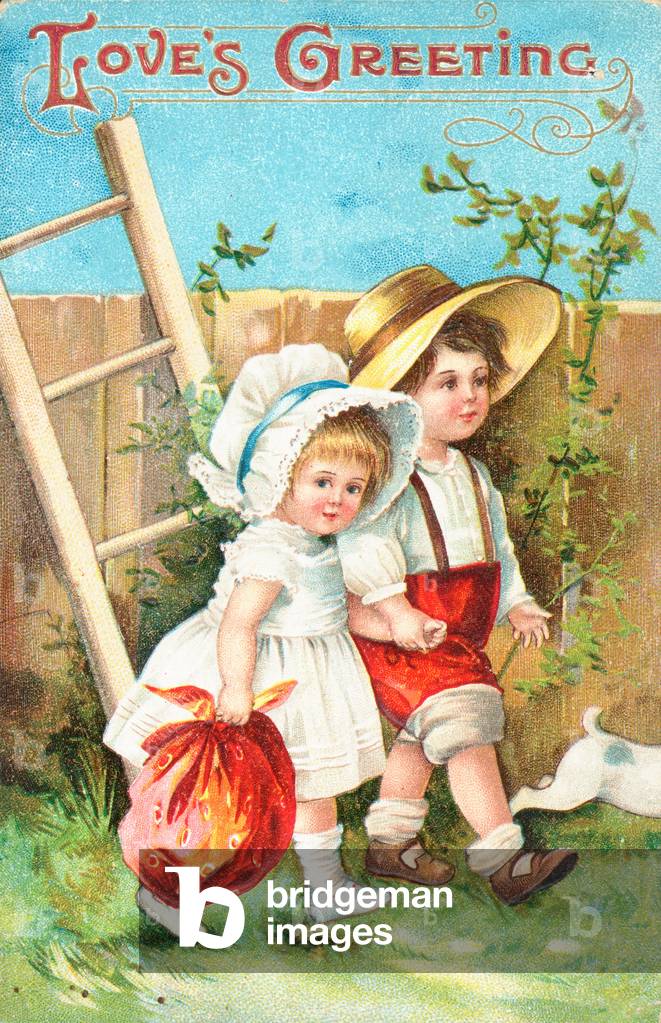 Biglietto di San Valentino britannico (colore lito)