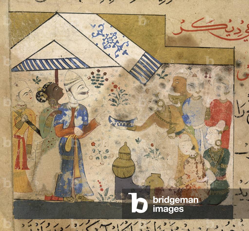 da The Ni'matnama-i Nasir al-Din Shah, 1495-1505 (opaco w/c su carta)