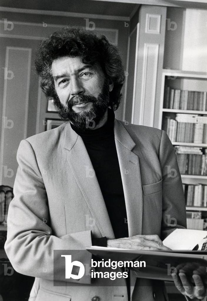 Immagine di Fotografia "Alain Robbe-Grillet" di Louis Monier, b/w
