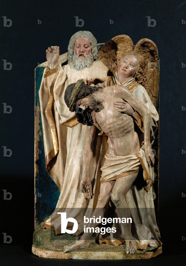 Die Heilige Dreifaltigkeit (polychromer Kalkstein)