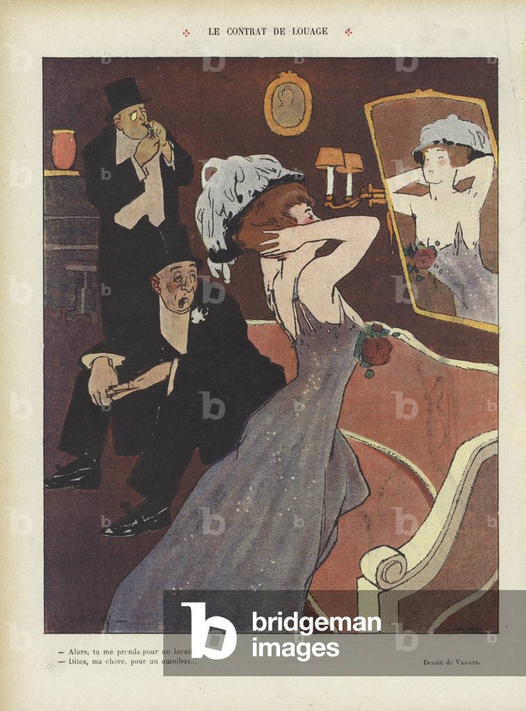 Illustrazione per Le Rire (color lito)