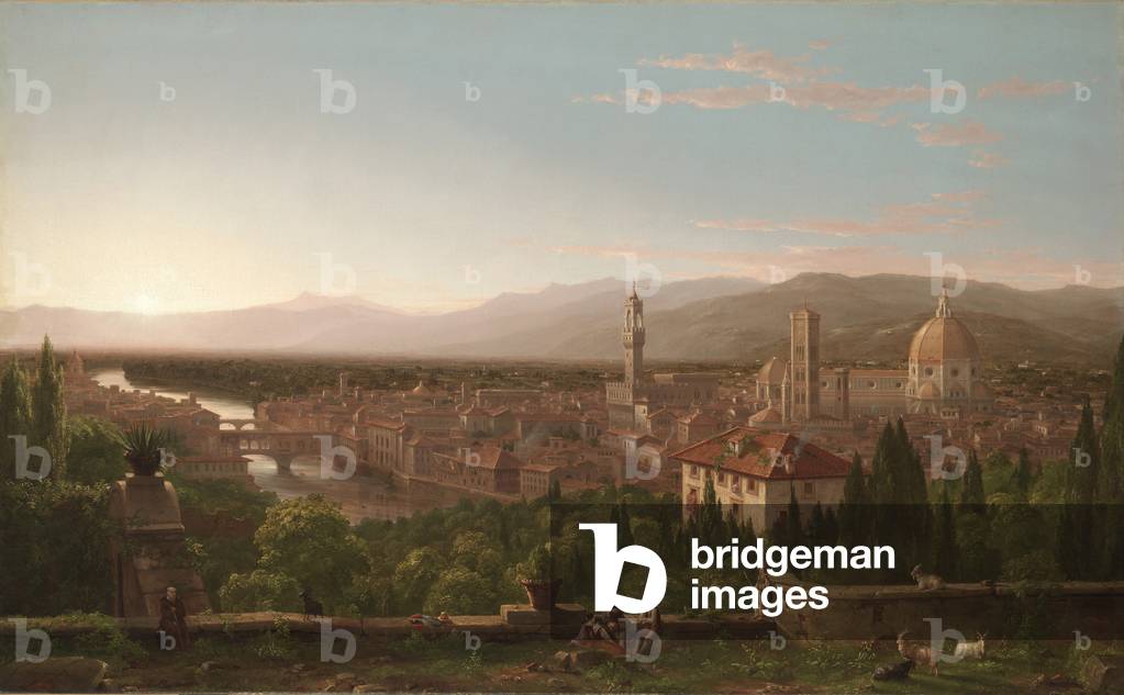 Veduta di Firenze, 1837 (olio su tela)