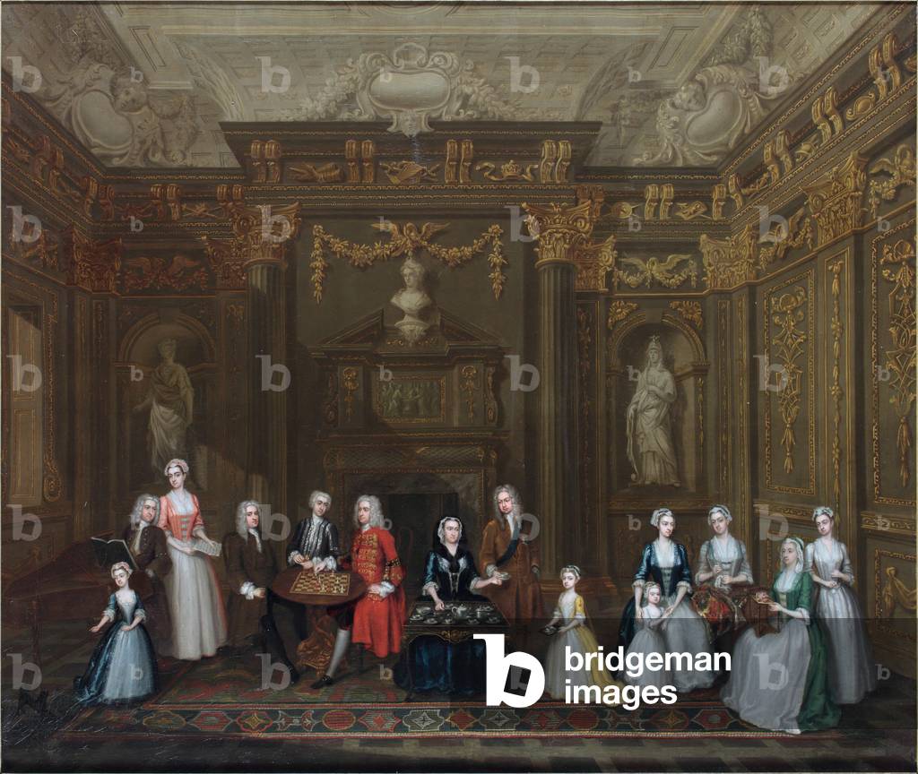 A Tea Party at The Countess of Portland’s, 1732 (Oil on canvas)