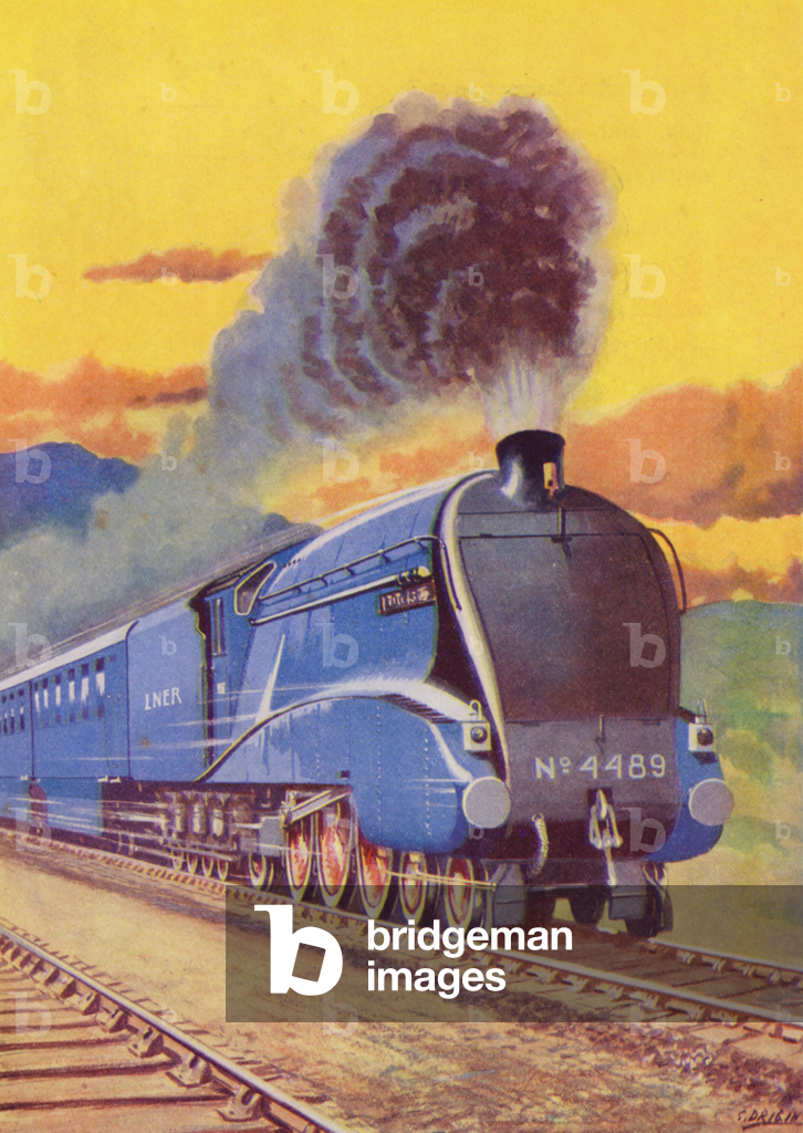 Image of Print depicting Trains: "Coronation Express" 1901 by Serge Drigin