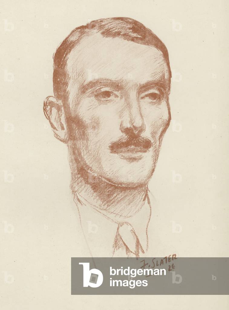 Bild von Druck "Porträt von Dornford Yates" von Frank E. Slater