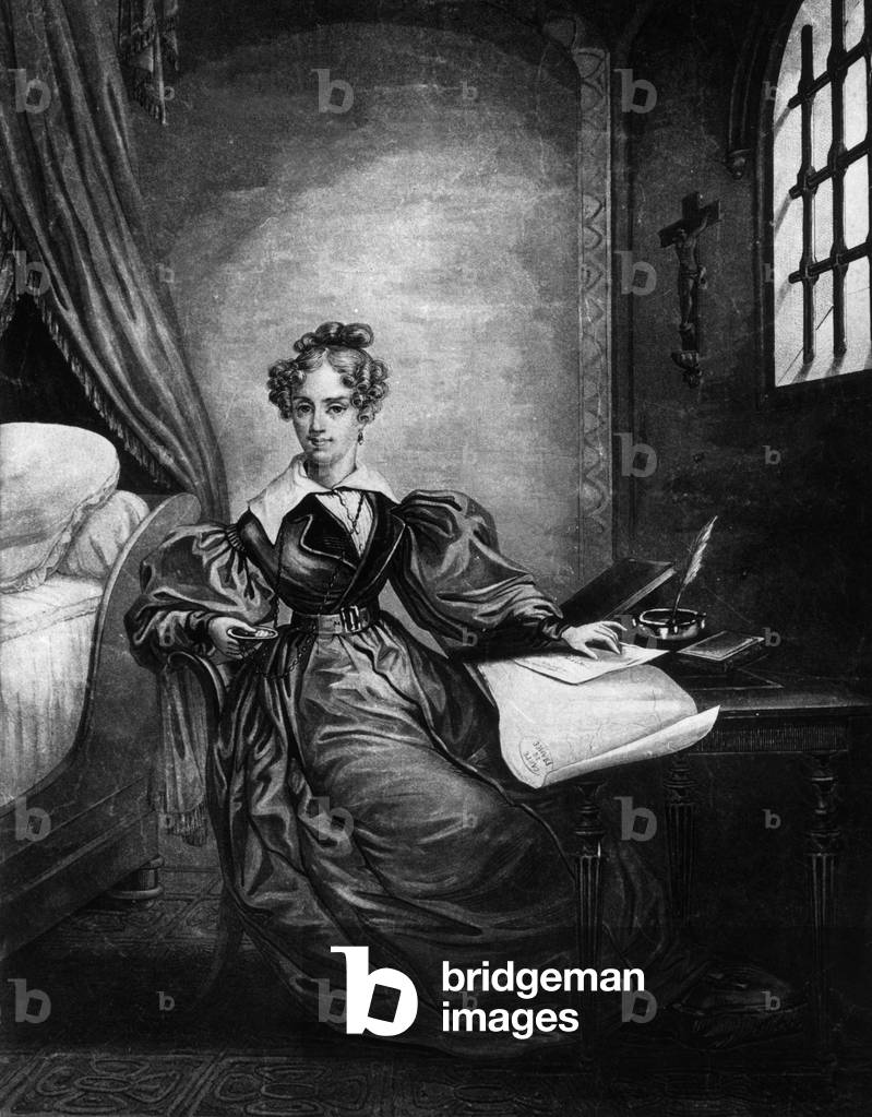 La duchessa di Berry (1798-1870 Marie-Caroline de Borbone-Sicile) moglie di Carlo Ferdinandd' Artois duca di B