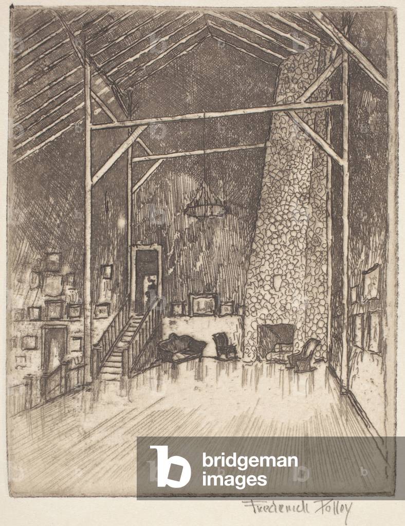 "Innenraum von Polley'S Studio" von Frederick Polley