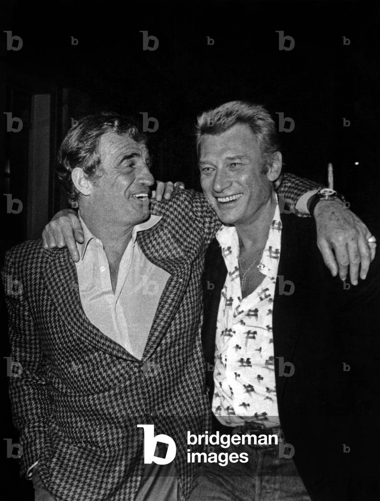 Jean Paul Belmondo e Johnny Hallyday al King Club (foto)