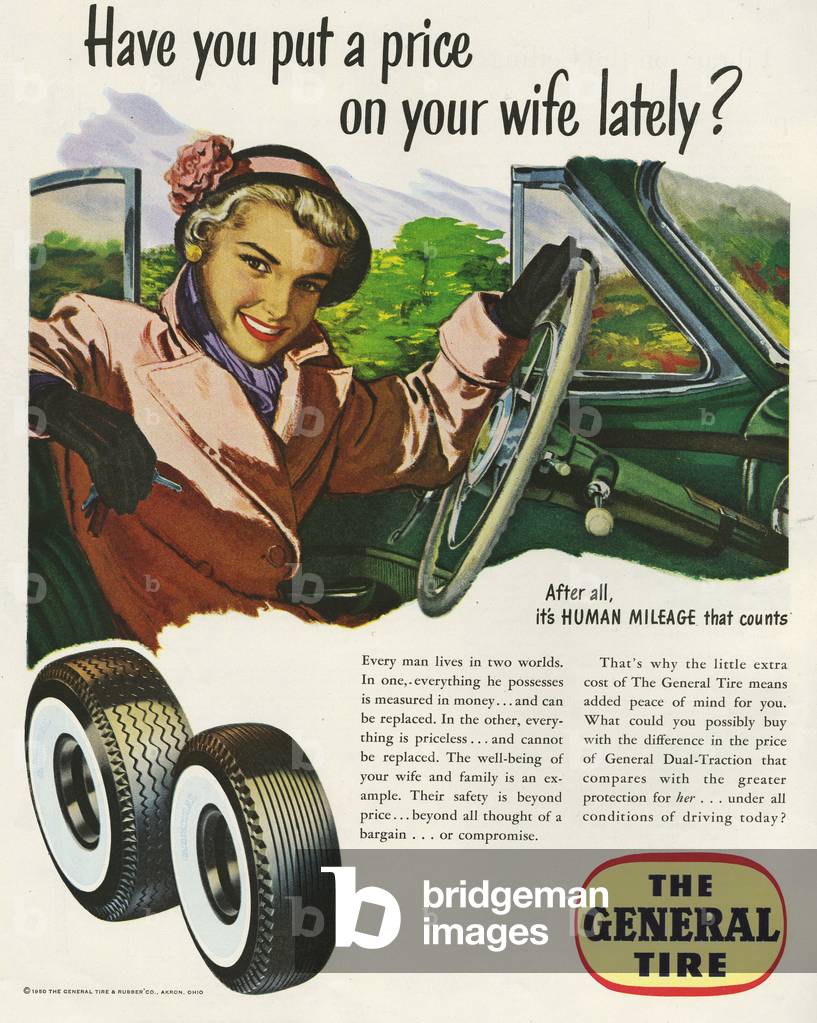 Image de Estampe représentant Publicité dans le magazine de la General Tire and Rubber Company 1950