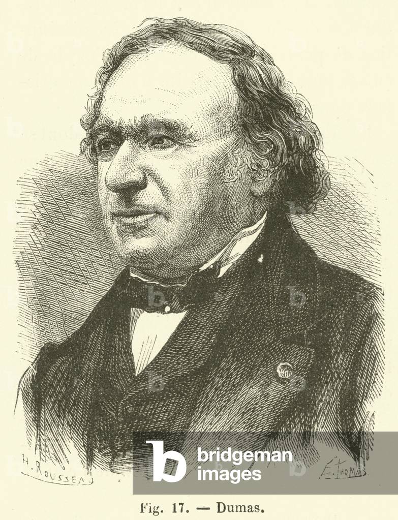 Dumas (engraving) by French Artist, b/w