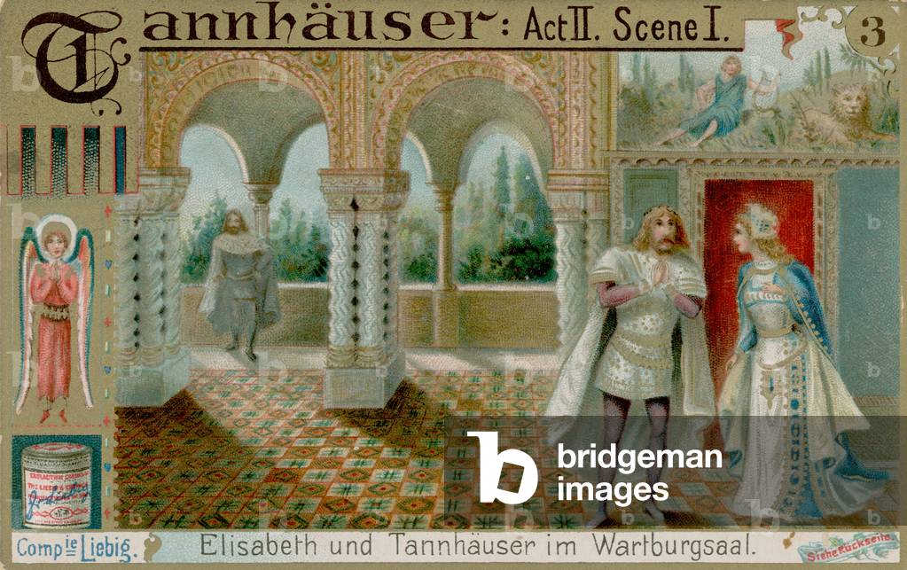 "Elisabetta e Tannhauser (cromolito)" di European School