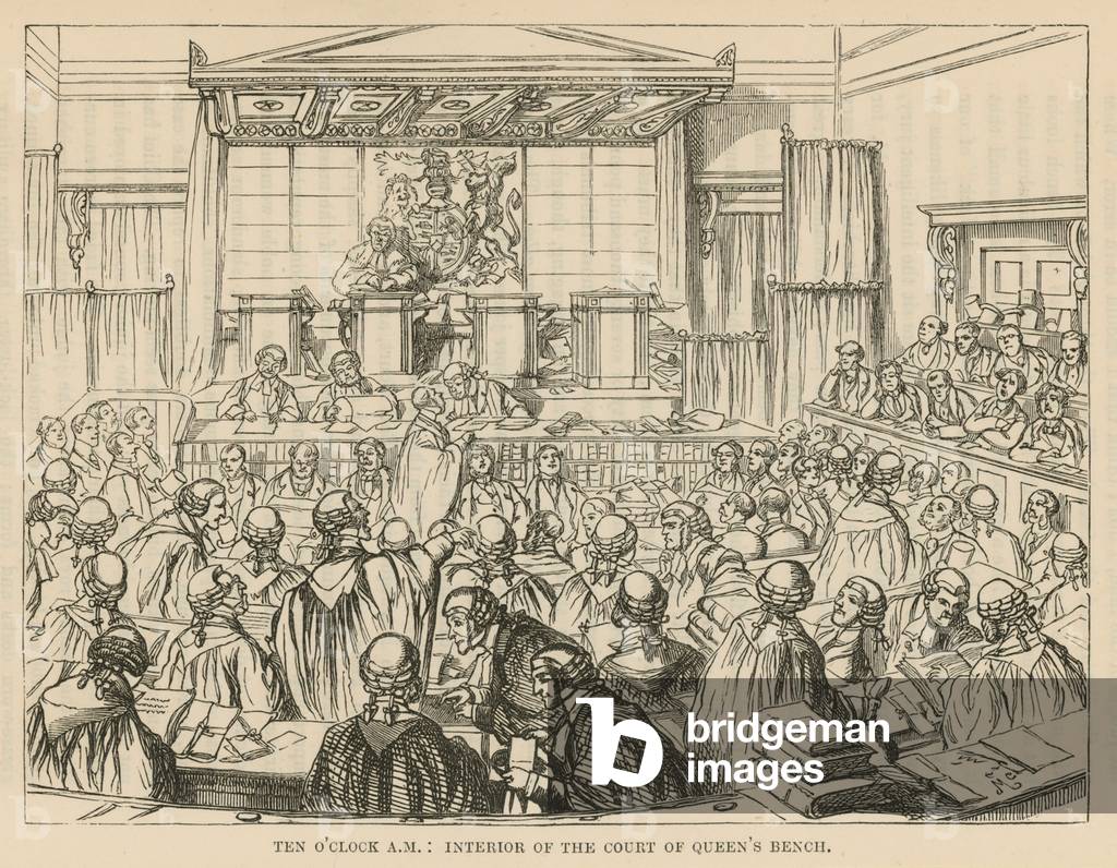 Interior of the Court of Queen's Bench (engraving)
