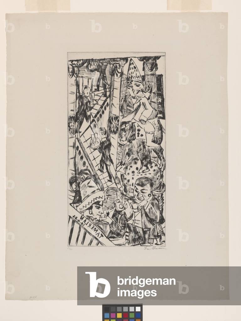 "Tamerlan" 1923 di Max Beckmann, b/w