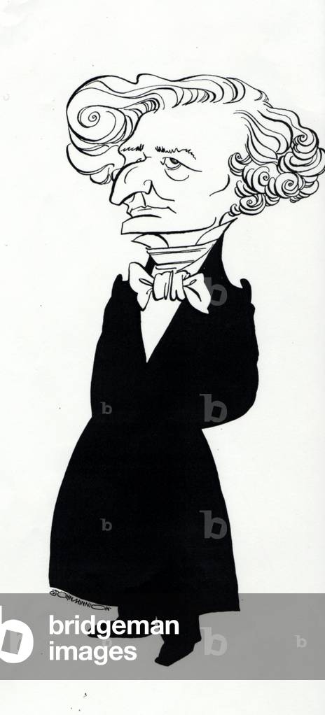 Bild von Zeichnung "Hector Berlioz karikiert von John Minnion" von John Minnion