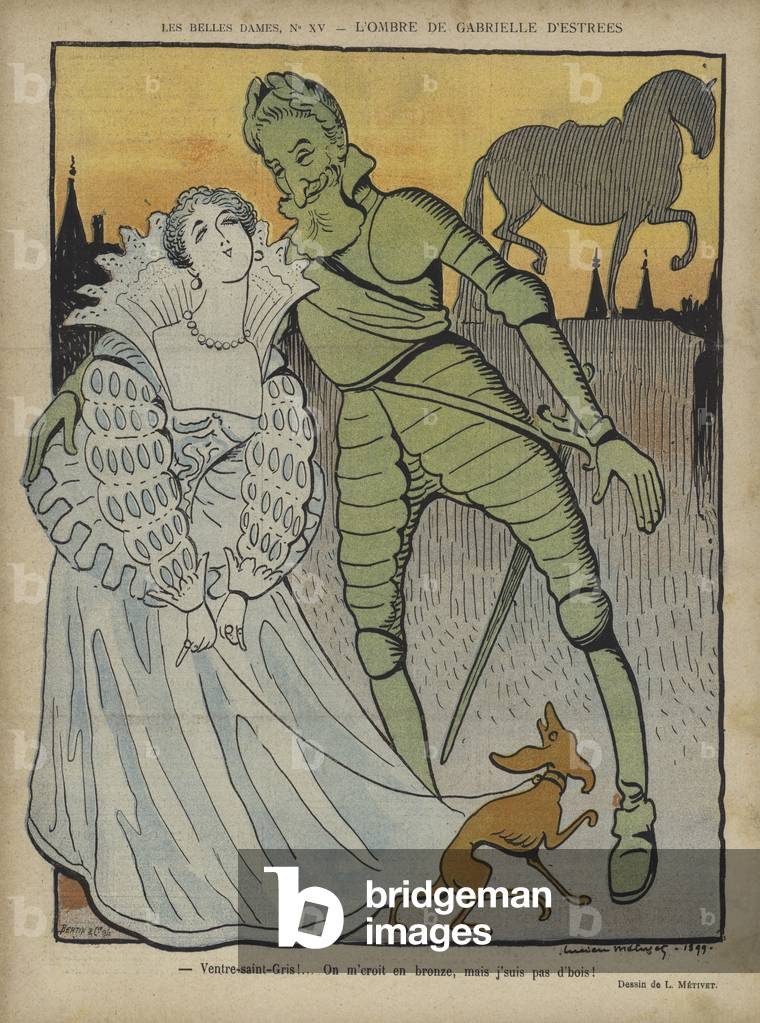 Ghost of Gabrielle d'Estrees, Illustration für Le Rire (Farbe Litho)