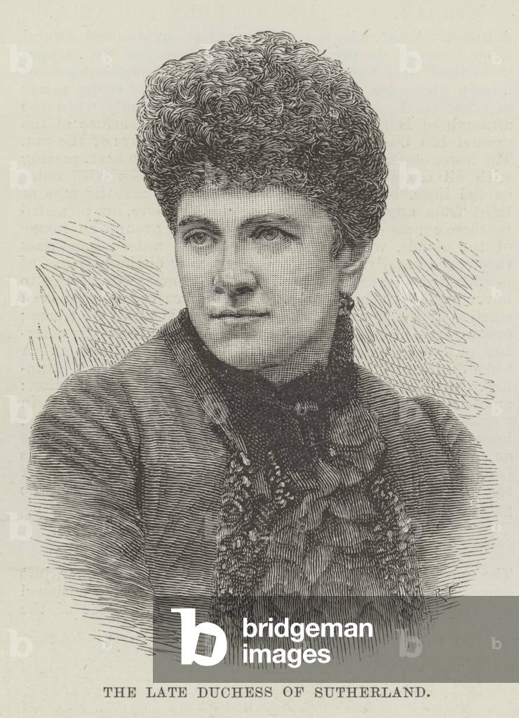 Die verstorbene Herzogin von Sutherland (Gravur)