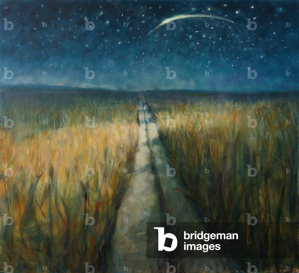 Image de Peinture représentant Chemin à travers le champ la nuit 2019 par Bill Jacklin