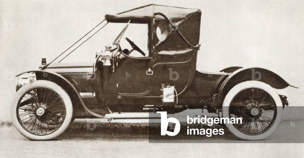 Bild von Fotografie "Der Wagen Austin "Ascot" von 1910.   Aus The Story of 25 Eventful Years in Pictures" 1935