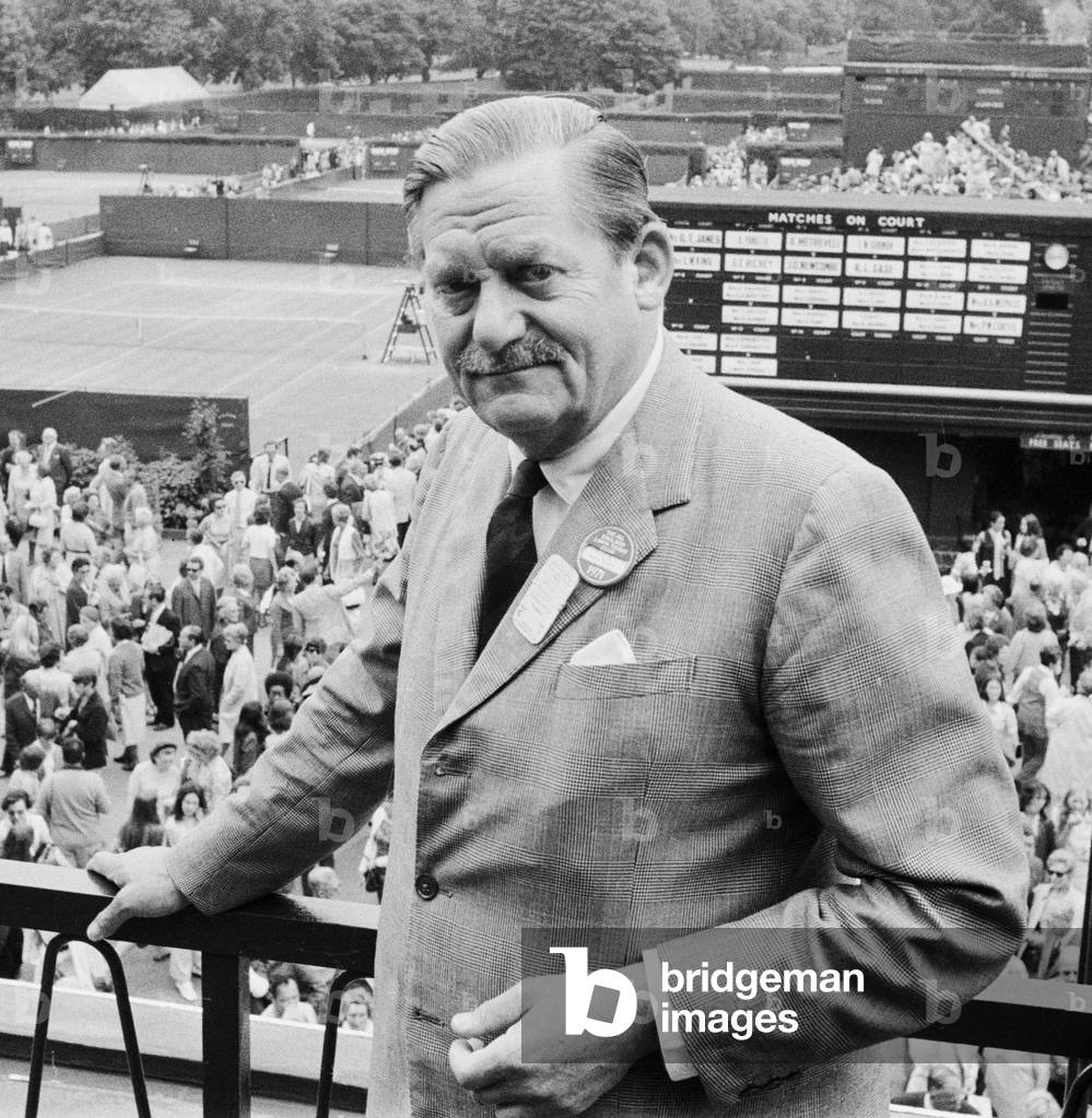 Image of Peter Wilson, Mirror Sports Journalist at Wimbledon, 22nd June