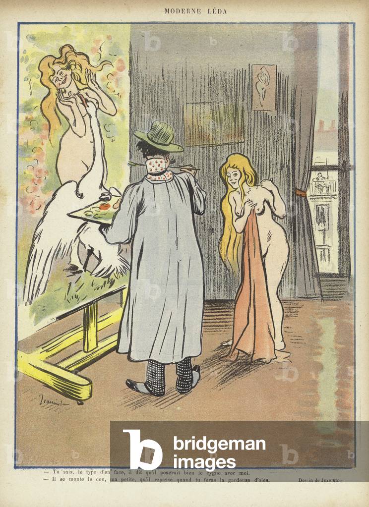 Illustrazione per Le Rire (color lito)