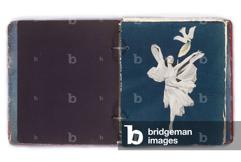 "Seite von 'Untitled (Scrapbook for Tamara Toumanova) '" 1953 von Joseph Cornell