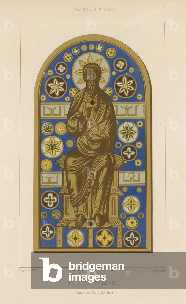 "Il Padre Eterno (cromolito)" 1801 di French School