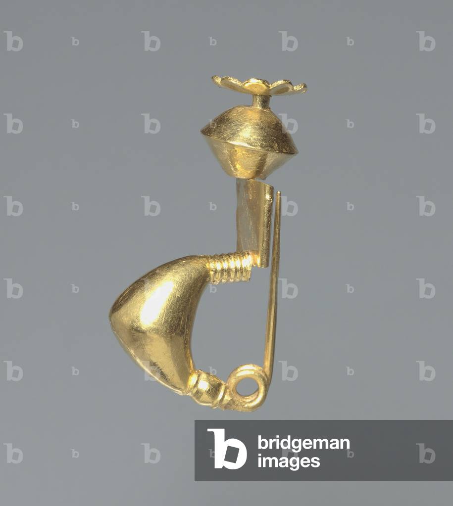 Fibula (Pin) 400-200 BC, South Italy, Campania (gold)