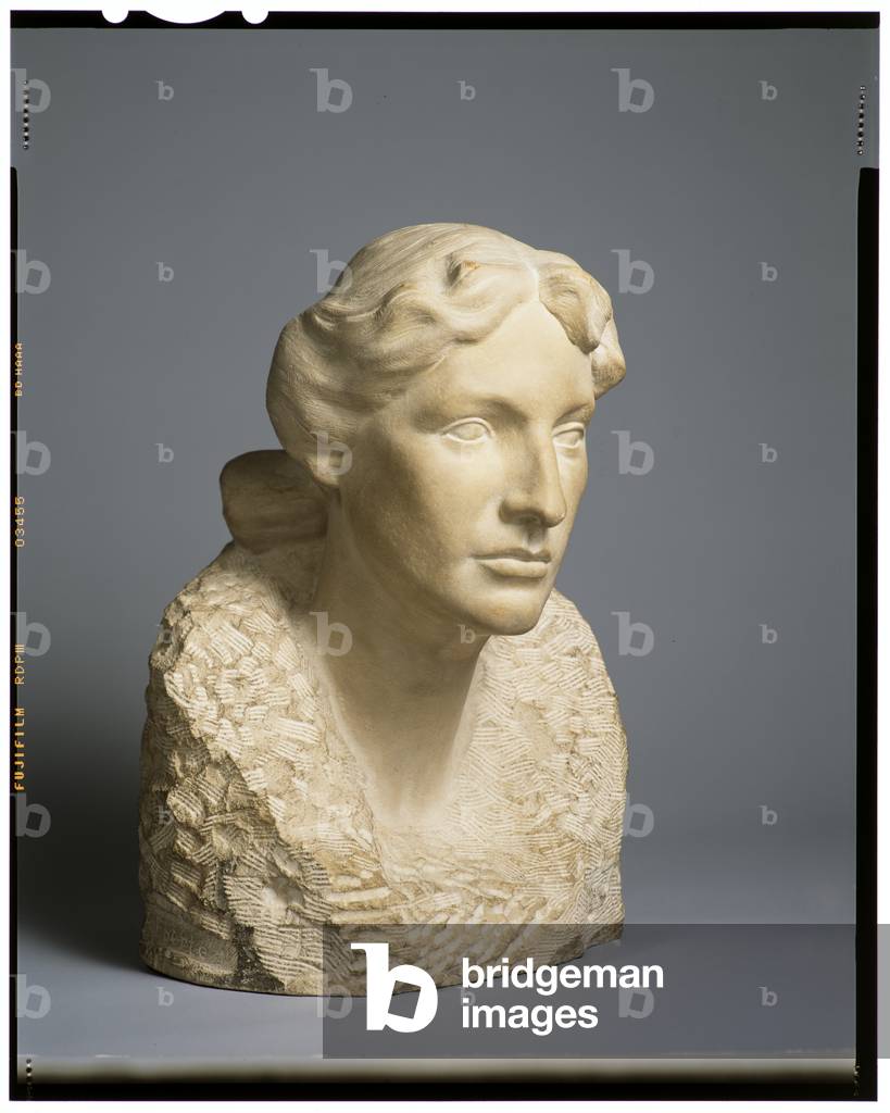 ritratto busto di anna hyatt vaughan, c. 1905 (pietra)