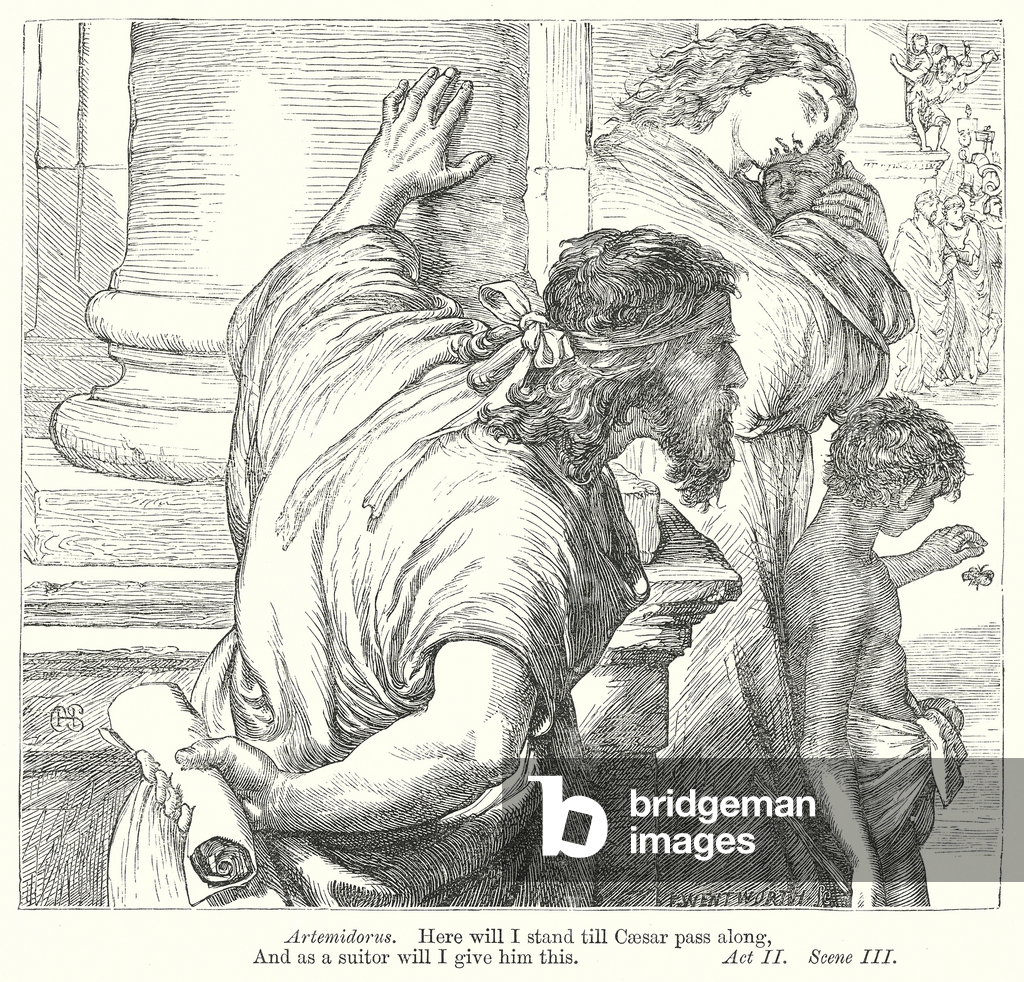 Bild von Gravur "Julius Caesar (Kupferstich)" 1801 von Henry Courtney Selous