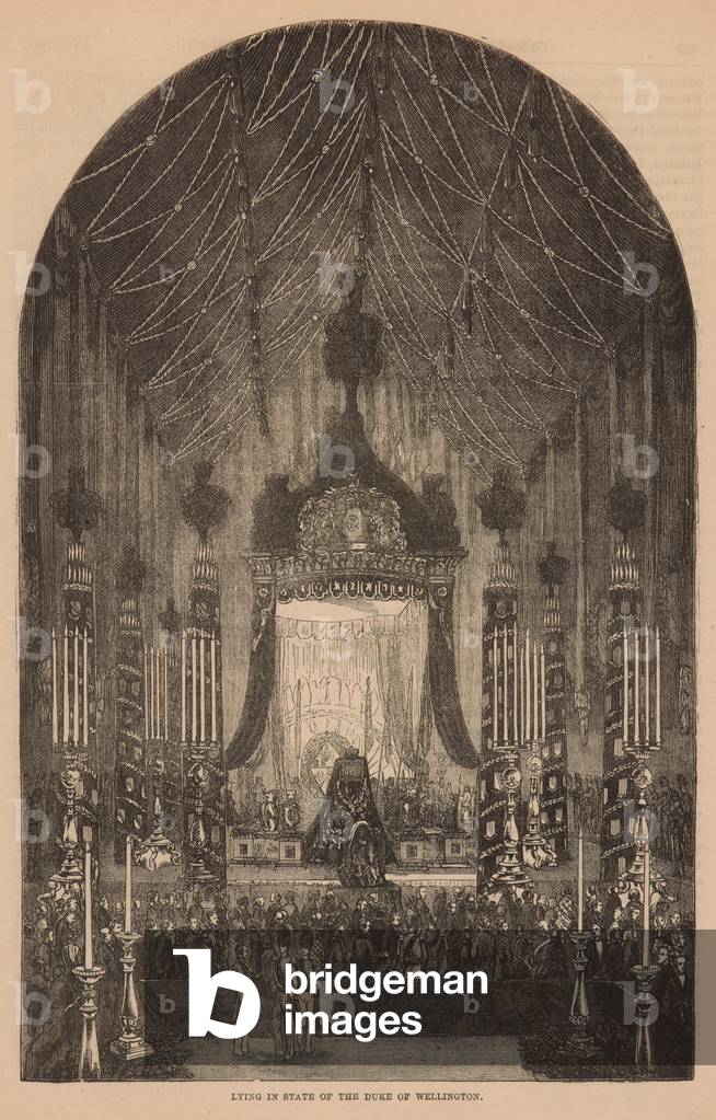 Der Herzog von Wellington liegt im Staat (1852), 1857 (Druck)