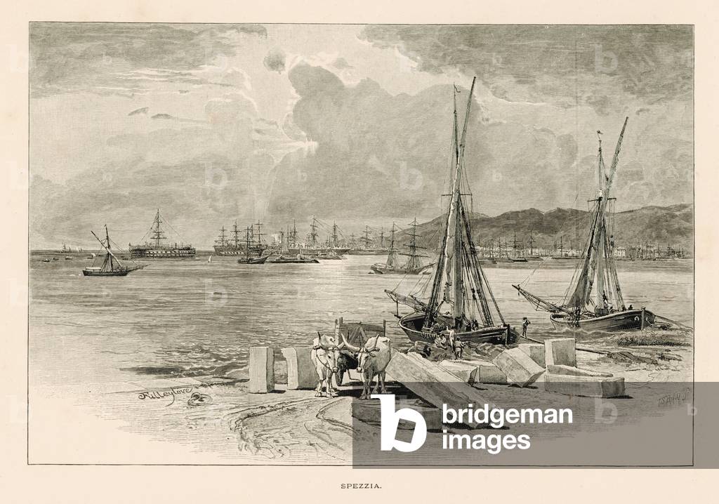 Image of Print depicting Spezzia (litho) 1801 by John Fulleylove